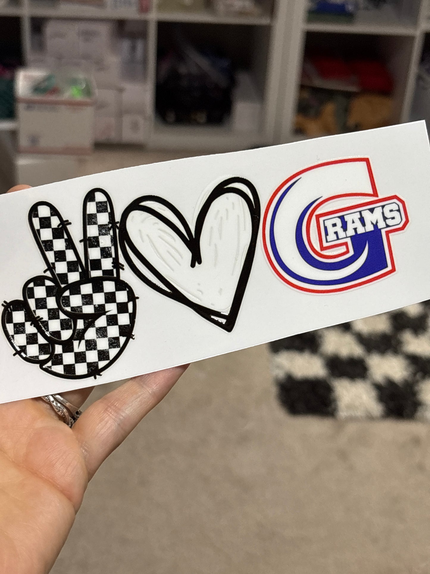 6 inch car decal in stock