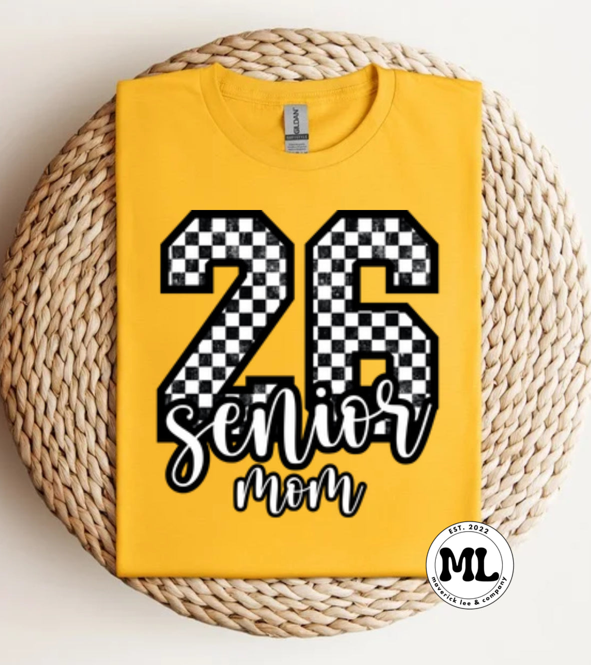 Senior mom 26 checkered