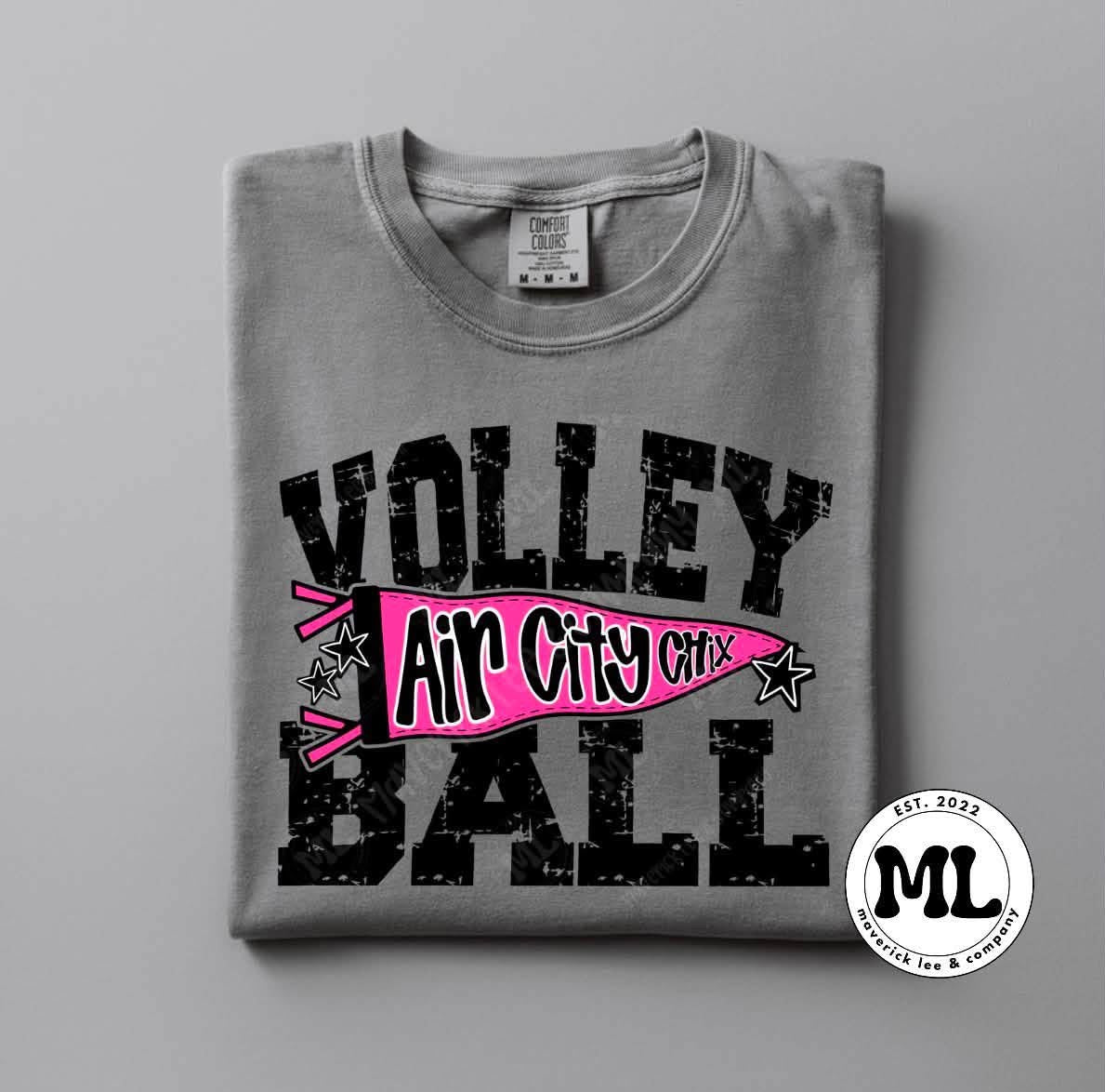 Air City Chix distressed pennant