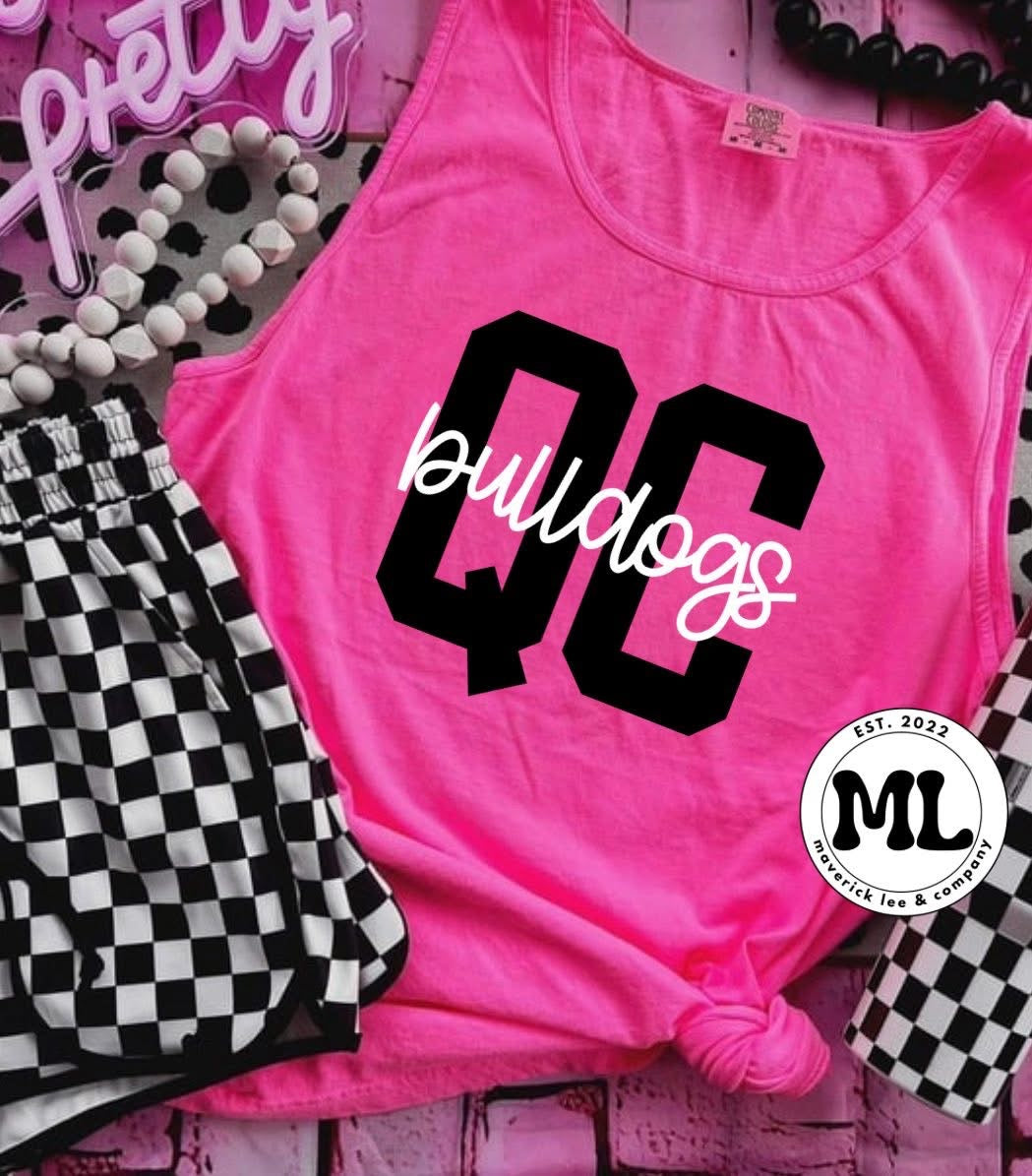 QC Varsity + cursive