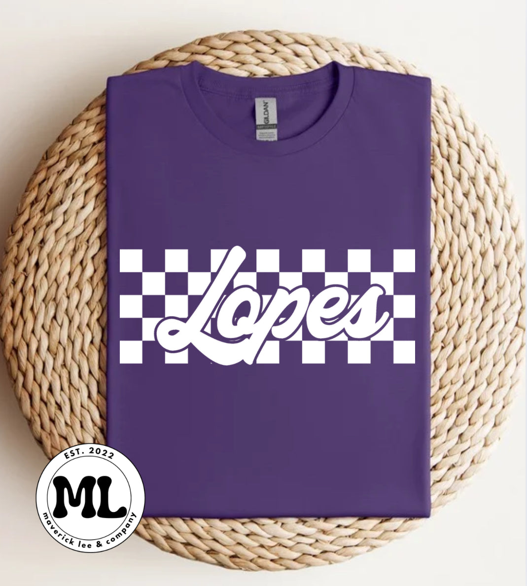 Lopes white checkered