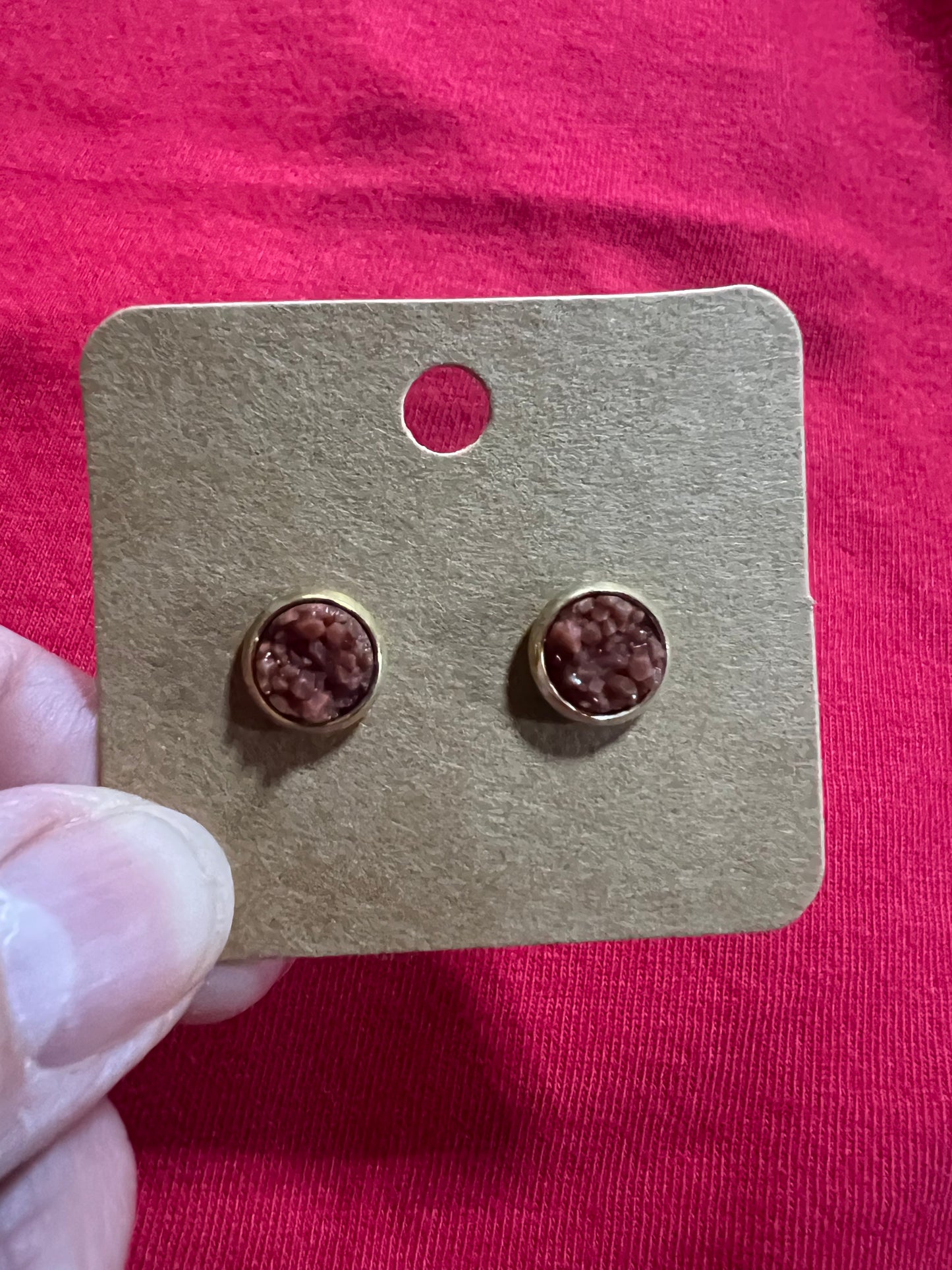 In stock earrings 8mm