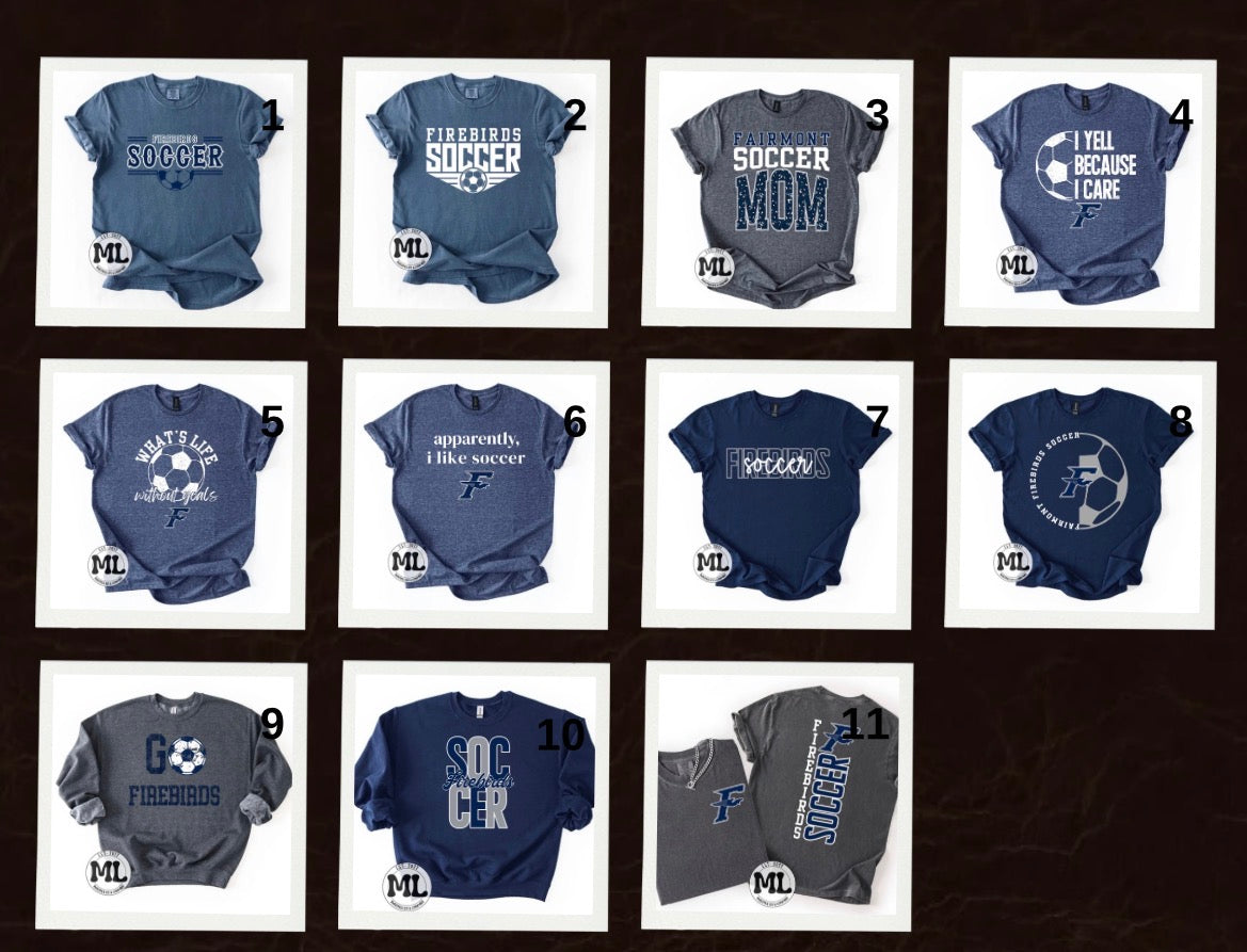 Fairmont Firebirds Soccer collection August 2026