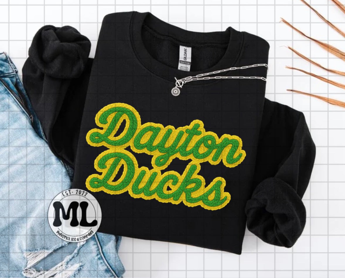 Dayton Ducks faux crochet
