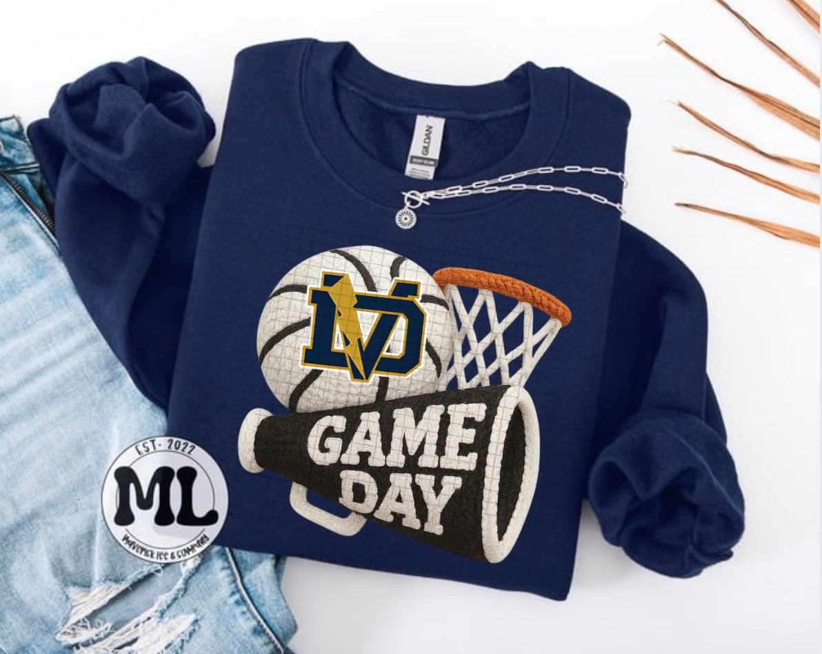 Game day basketball desert Vista  faux crochet