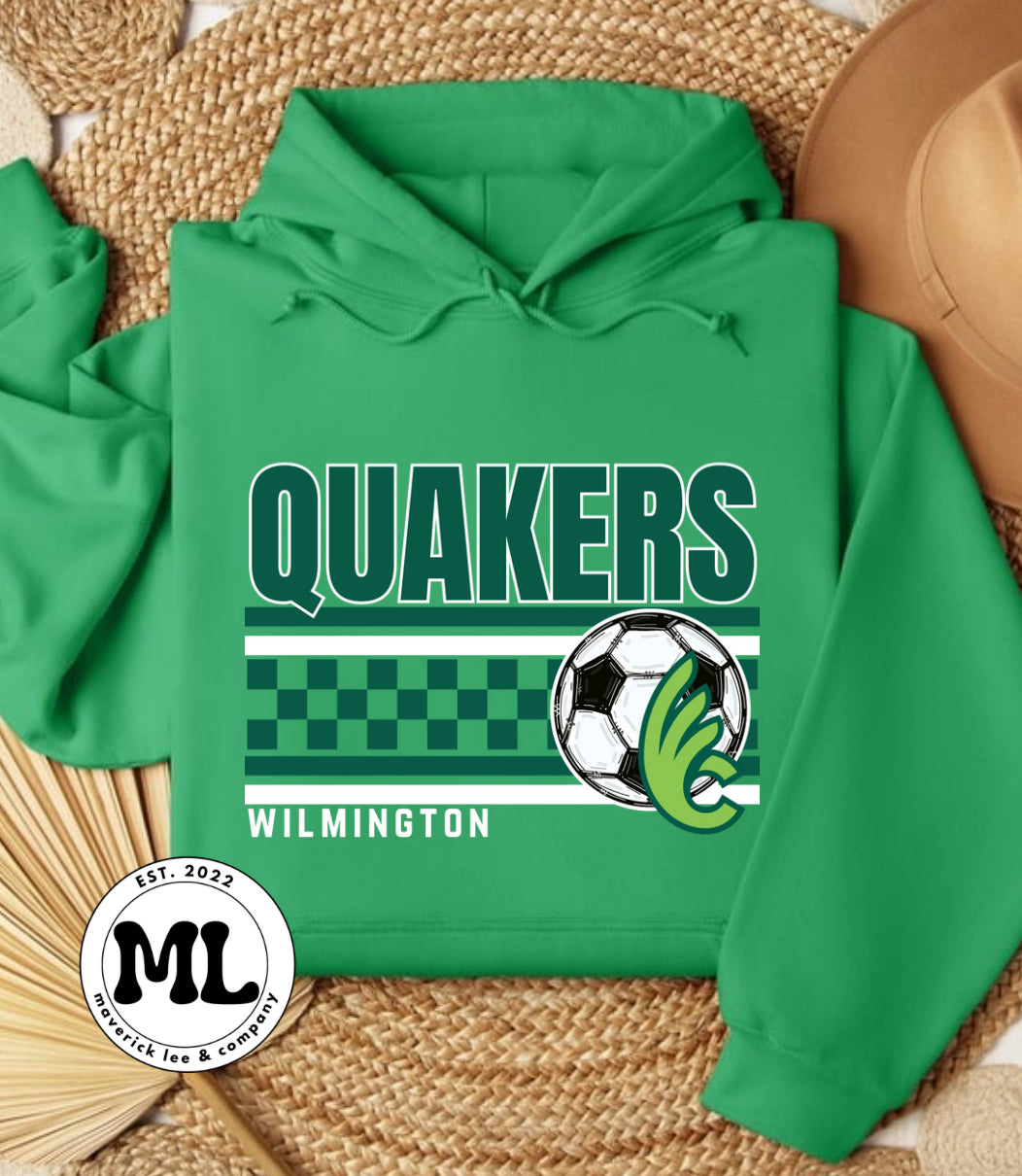 Wilmington Quakers soccer - multicolored checker
