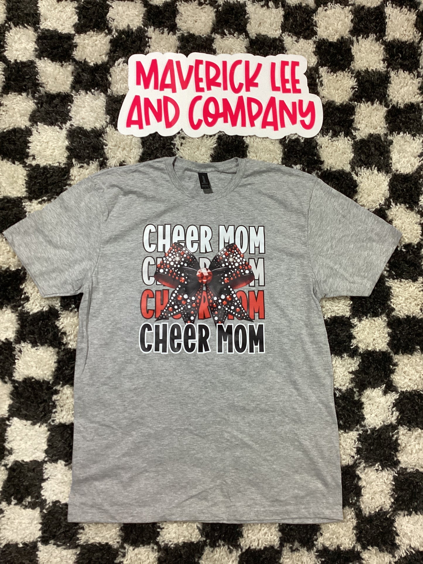 L cheer mom in stock