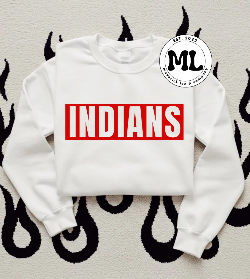 Cedarville Indians red transparent