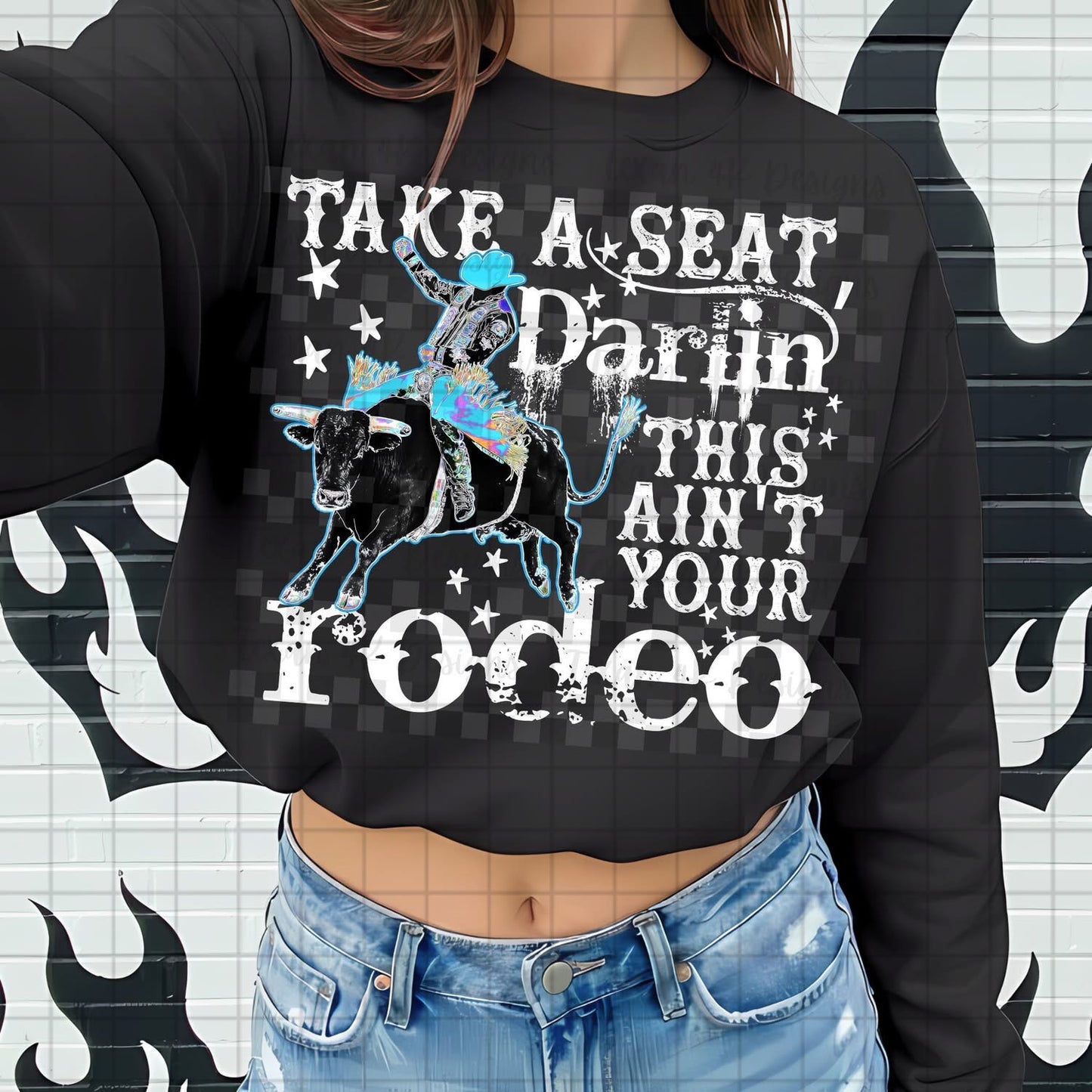 Take a seat darling - white