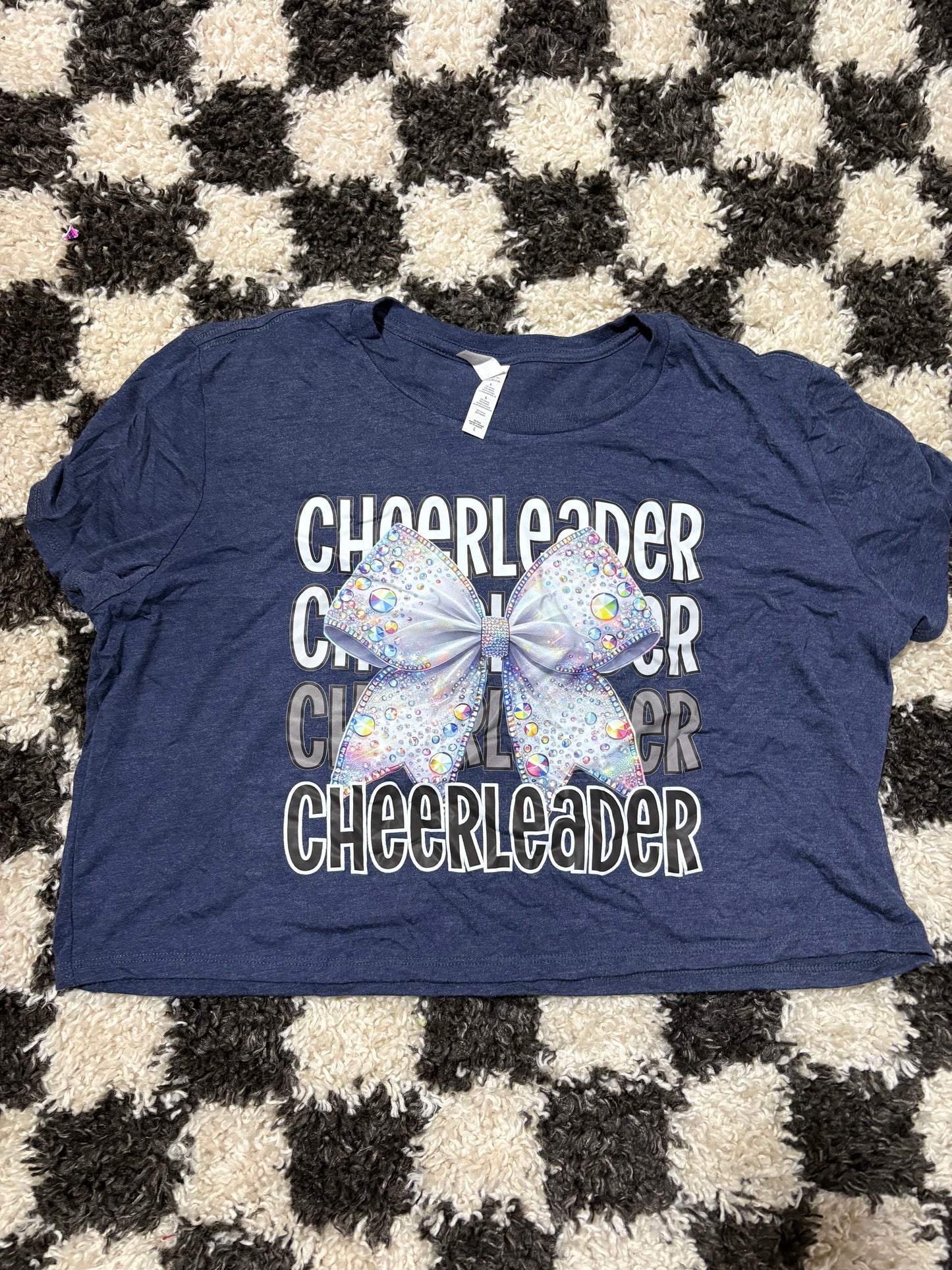 Large crop tee in stock