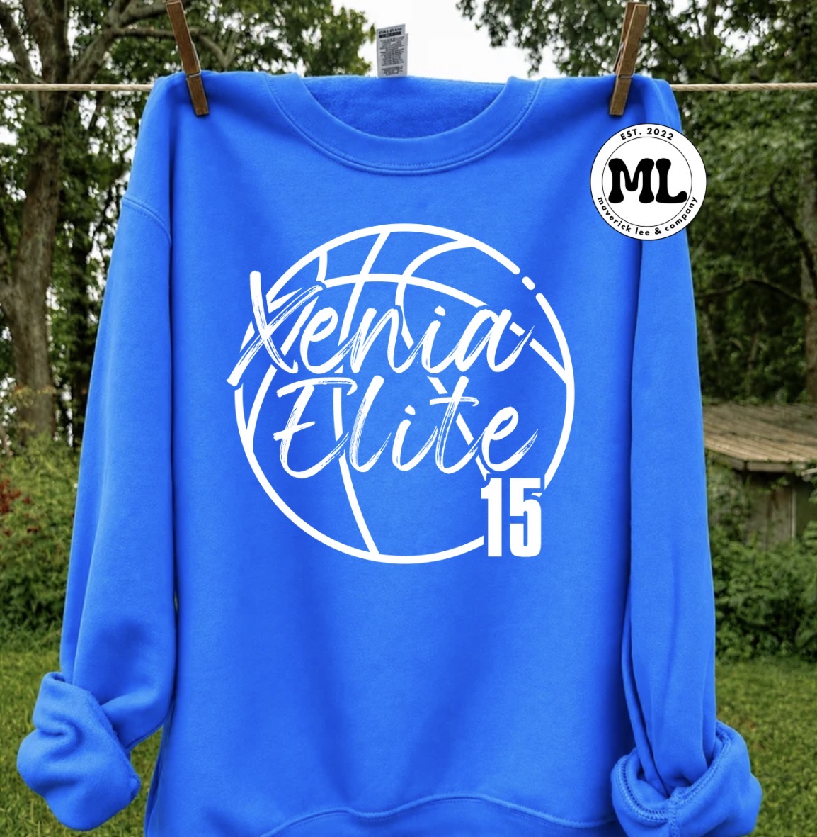 Xenia elite basketball custom number