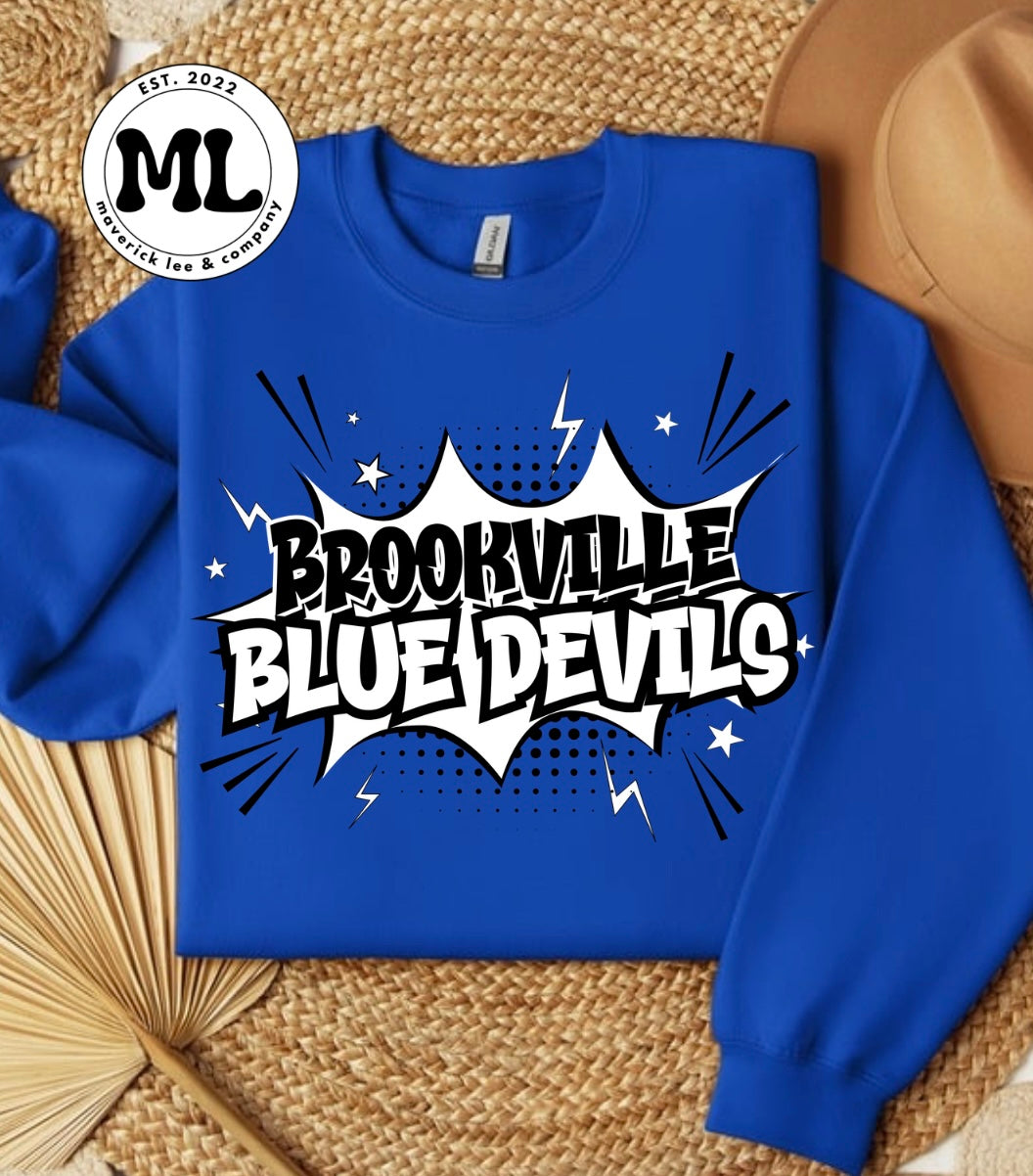 Brookville blue Devils graffiti
