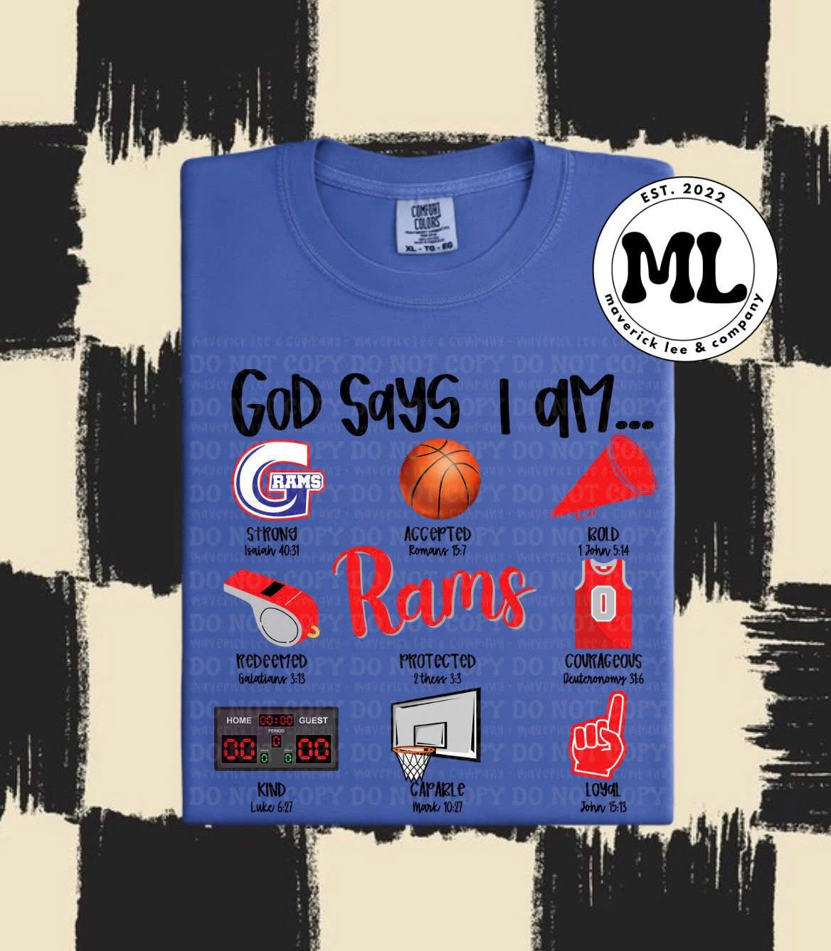 God says I am - Rams basketball