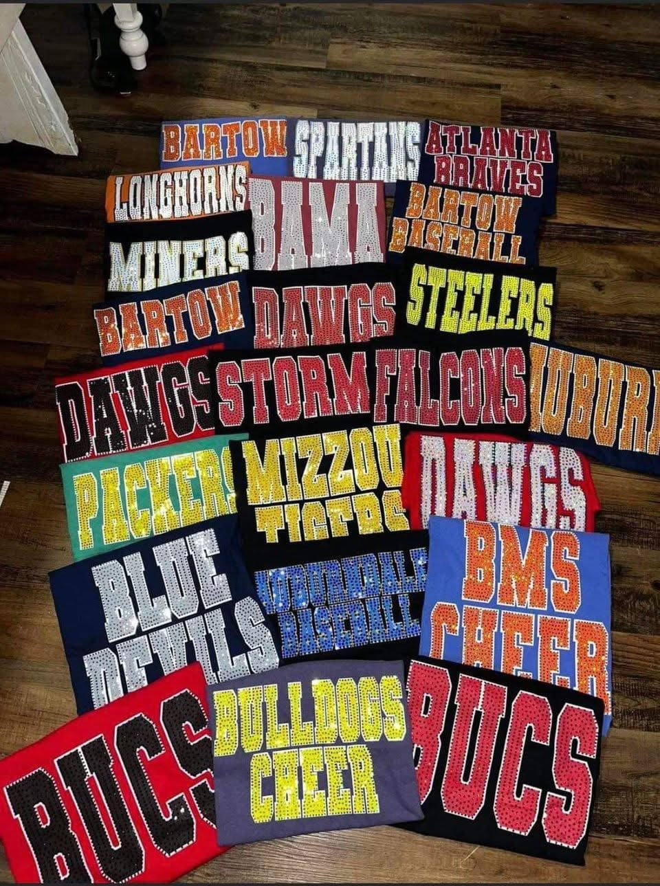 Custom spangle tee