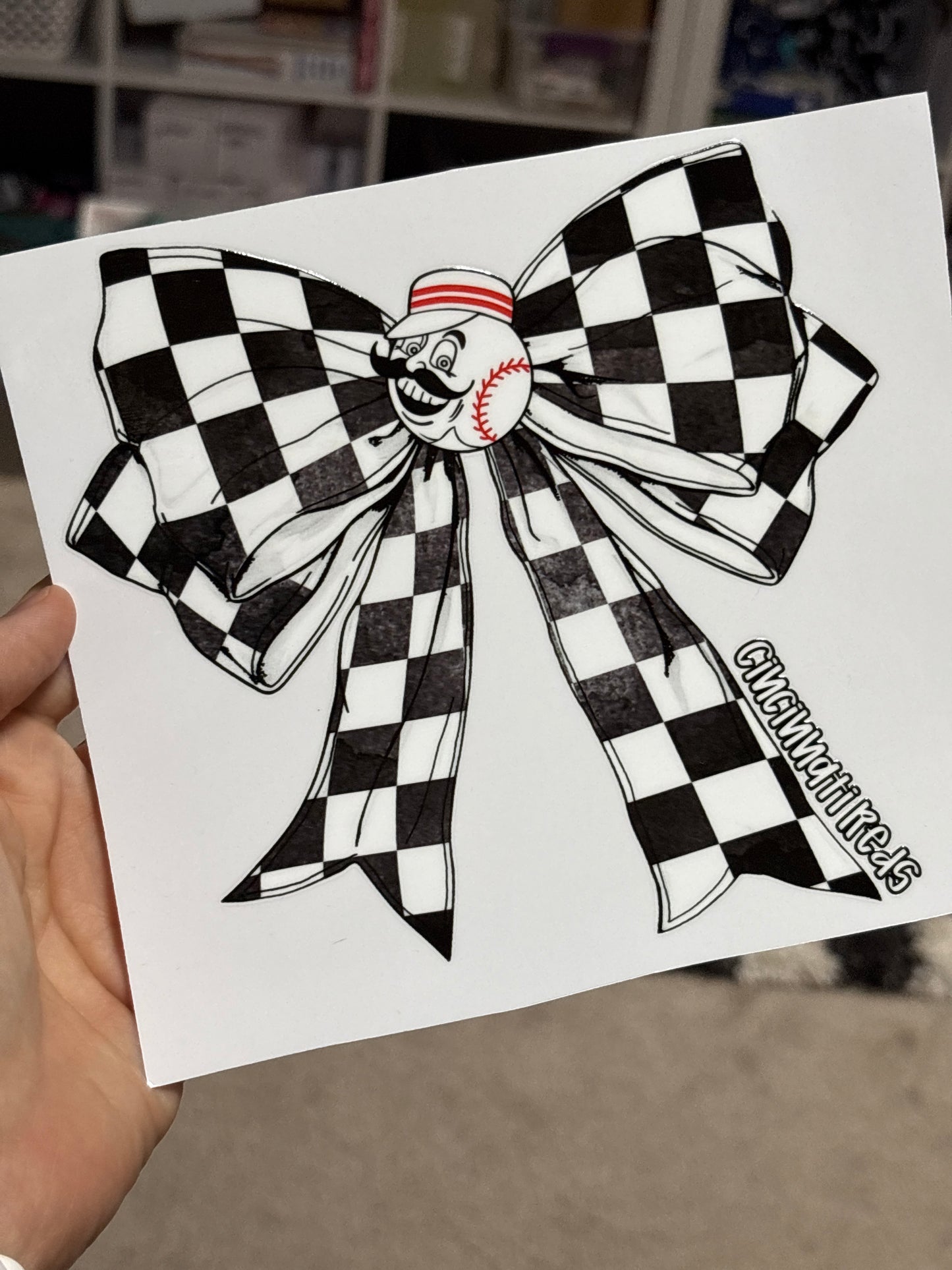 6 inch car decal in stock