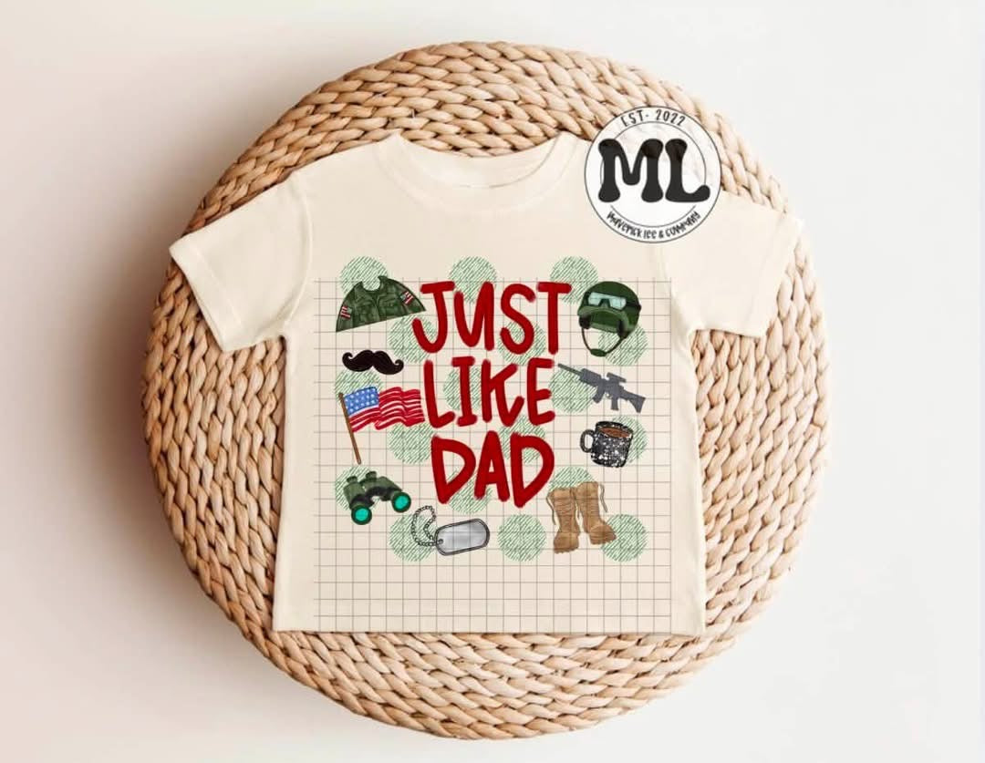Just like dad - military