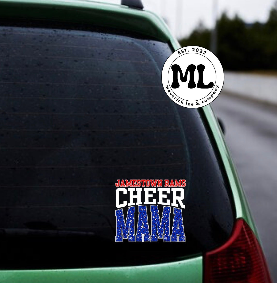 Jamestown rams cheer mama decal 6” – UVDTF sticker