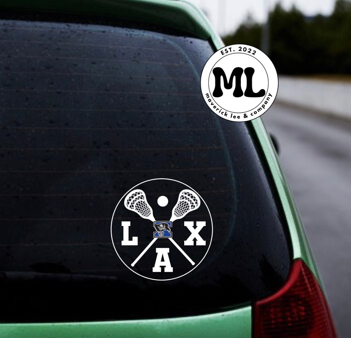 Xenia Lacrosse - LAX circle decal 6” – UVDTF sticker