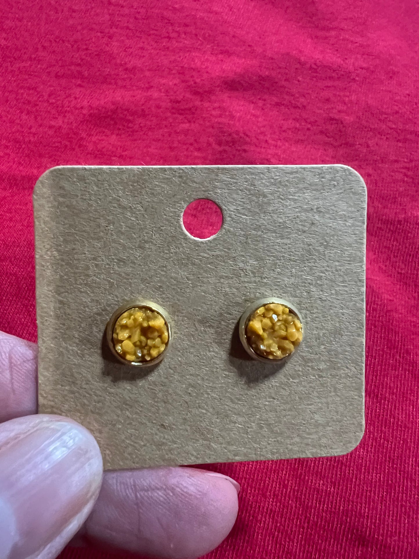 In stock earrings 8mm