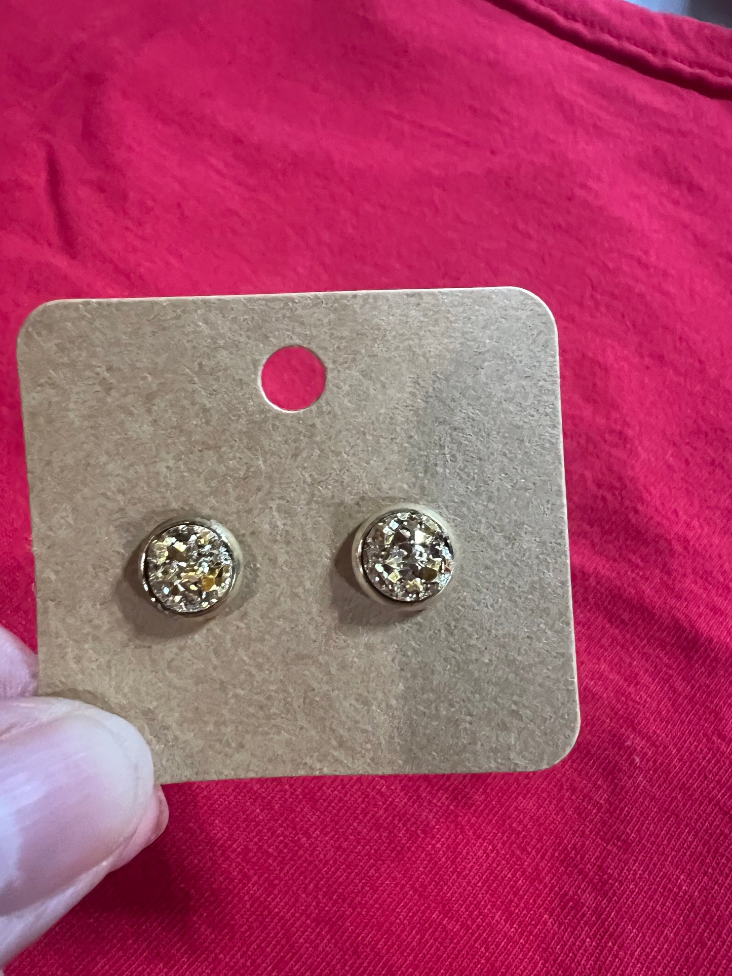 In stock earrings 8mm
