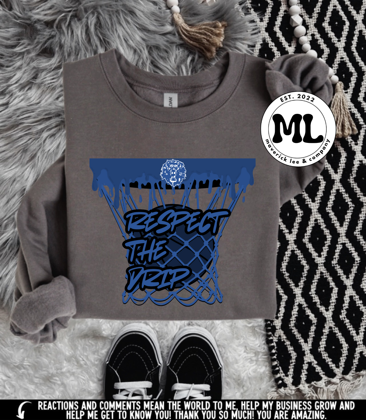 Blue lions basketball drip