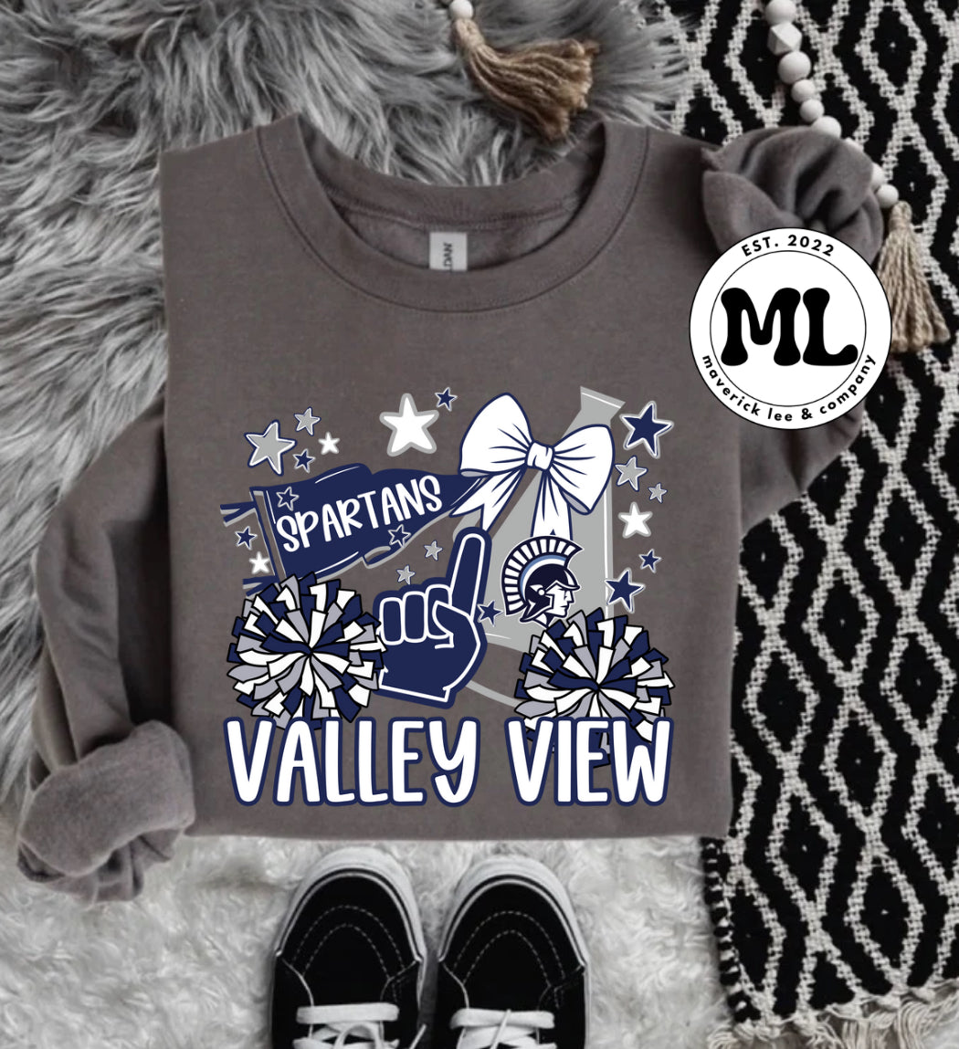 Valley View Spartans - cheer collage