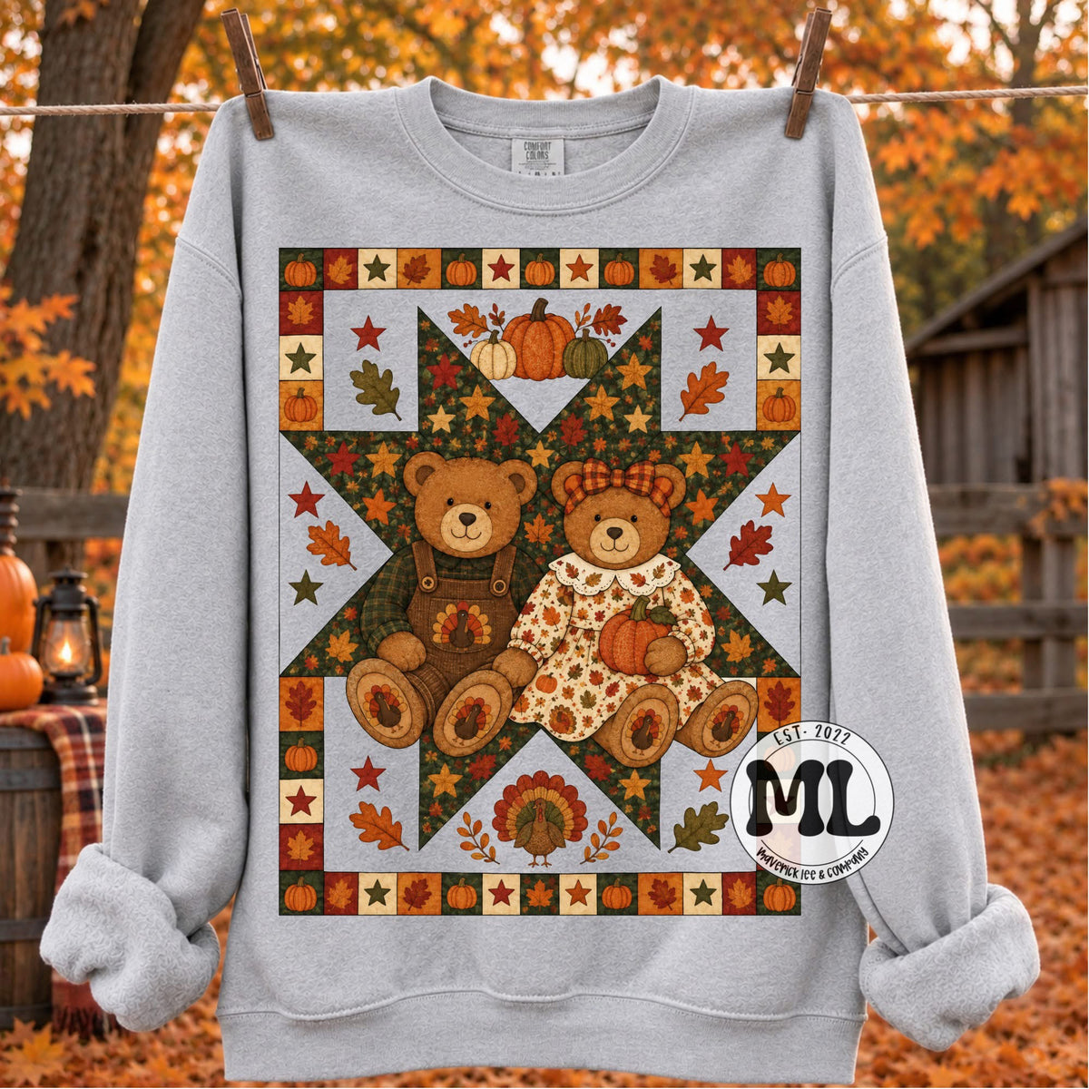 Thanksgiving vintage bear