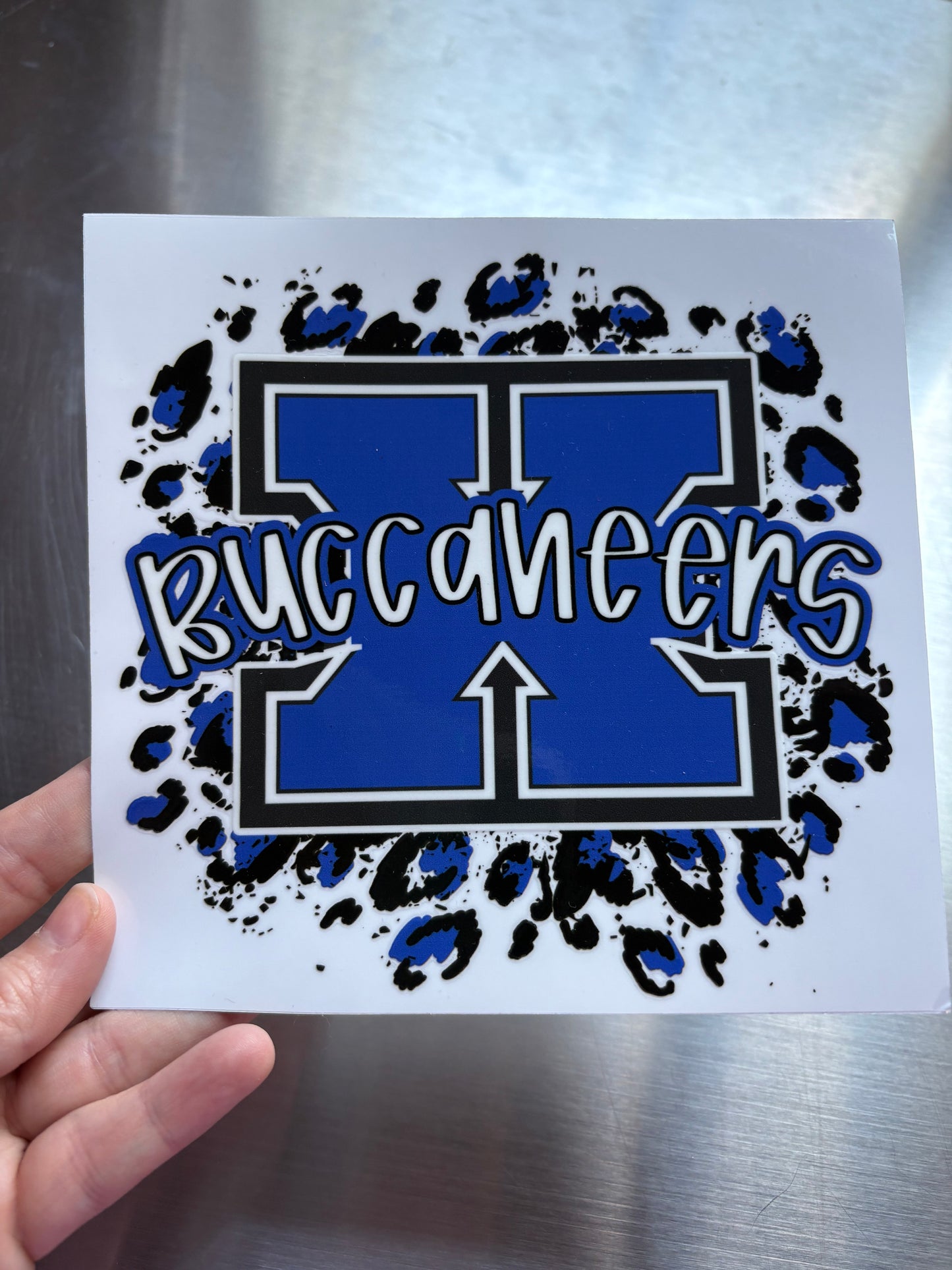 Xenia buccaneers cheetah – UVDTF sticker