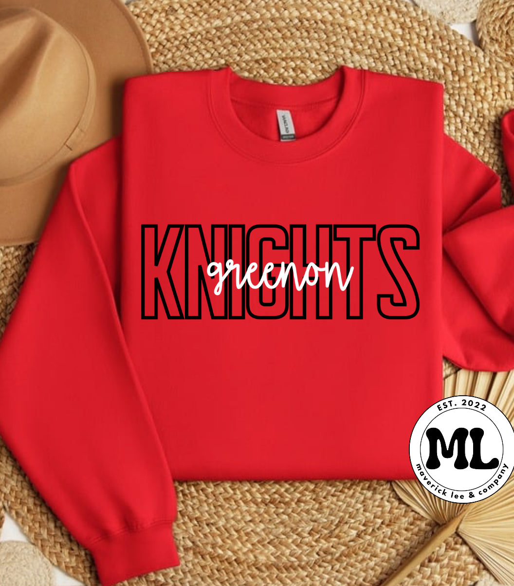 Greenon - knights outline
