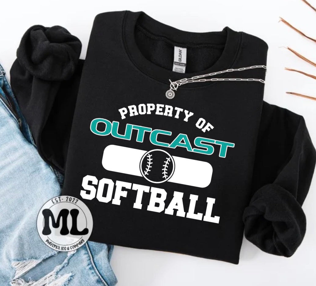 Outcast softball - property of