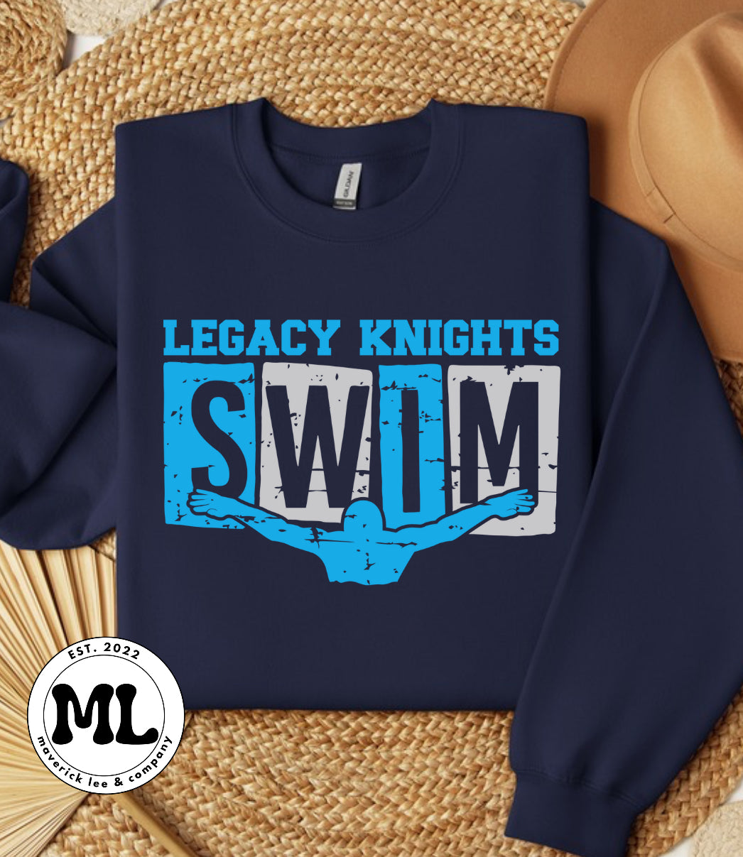 Legacy swimming distressed boxes