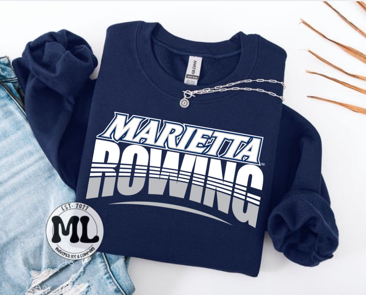 Marietta College - rowing - duo tone