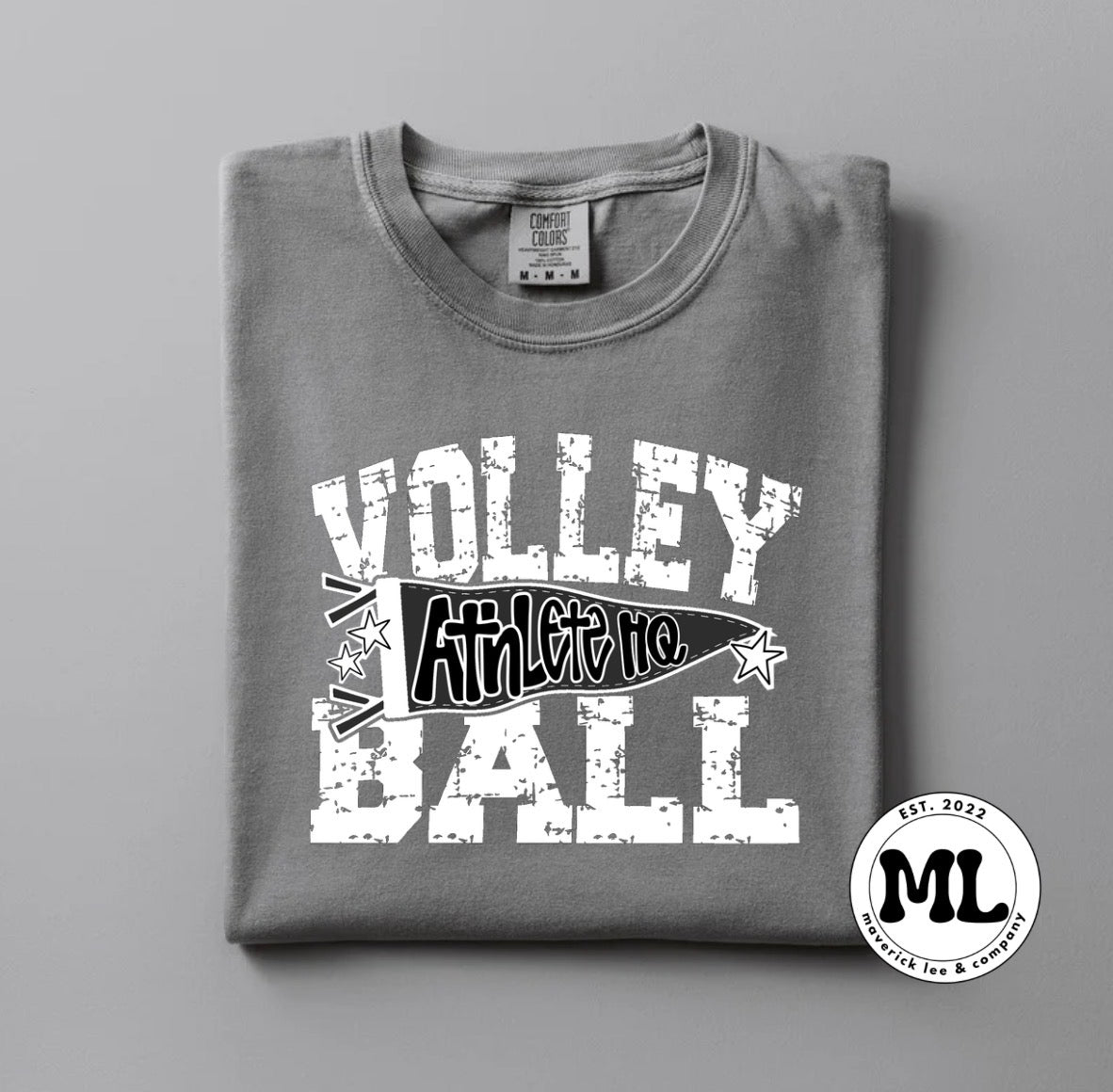 Athlete HQ Volleyball distressed pennant