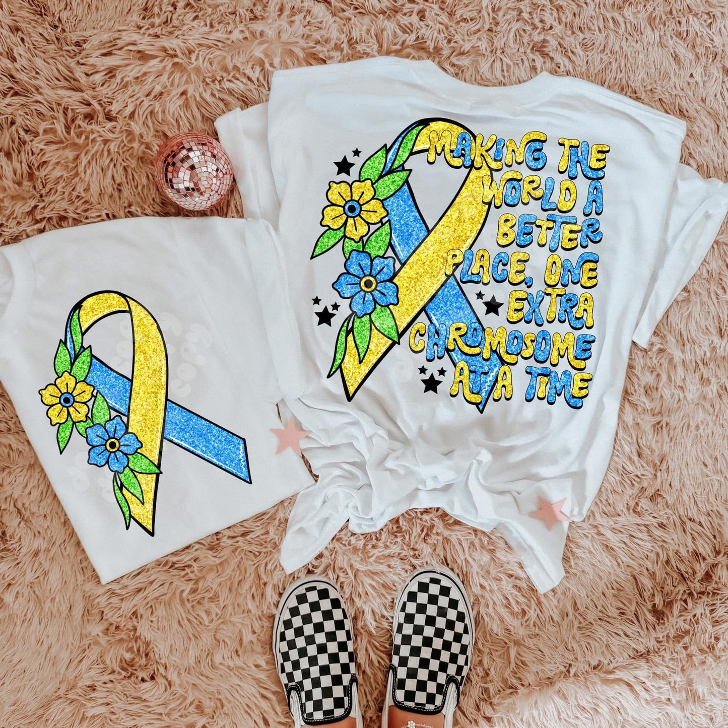 One extra chromosome at a time – front + back