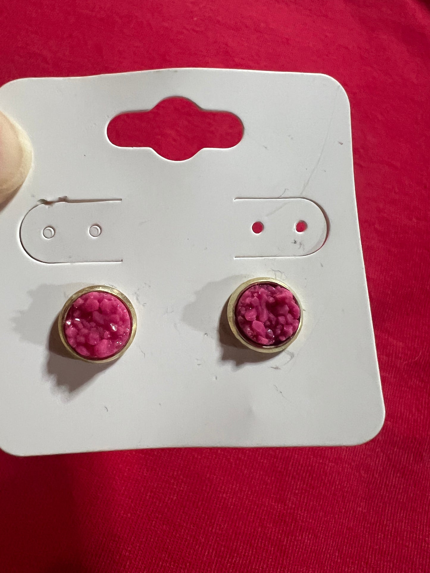 In stock earrings 8mm