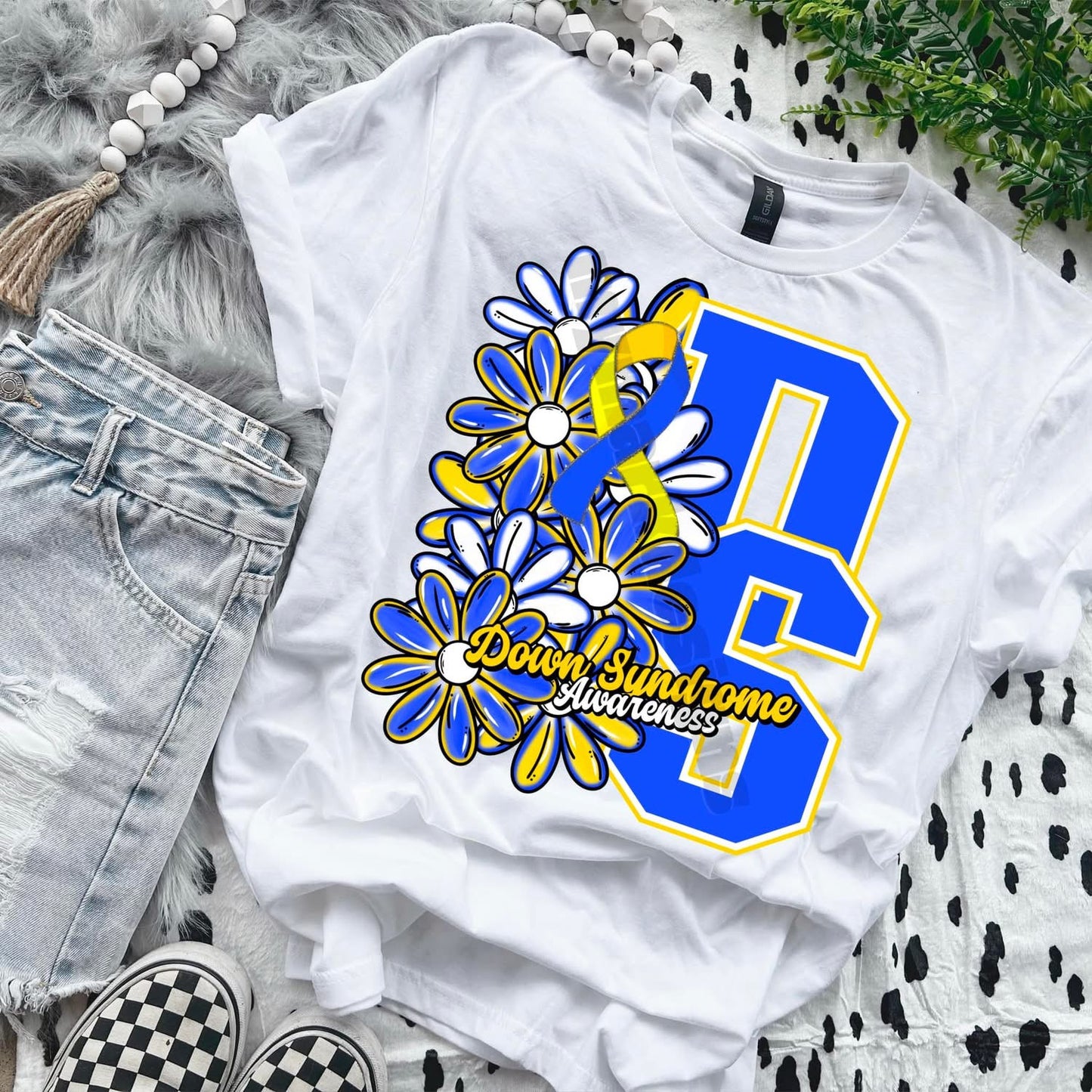 Down syndrome awareness – floral