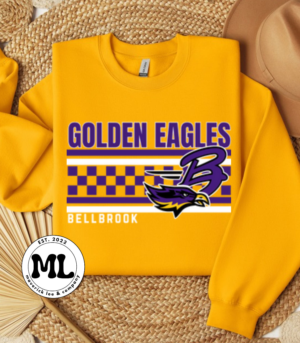 Bellbrook Golden Eagles - multi colored checkered