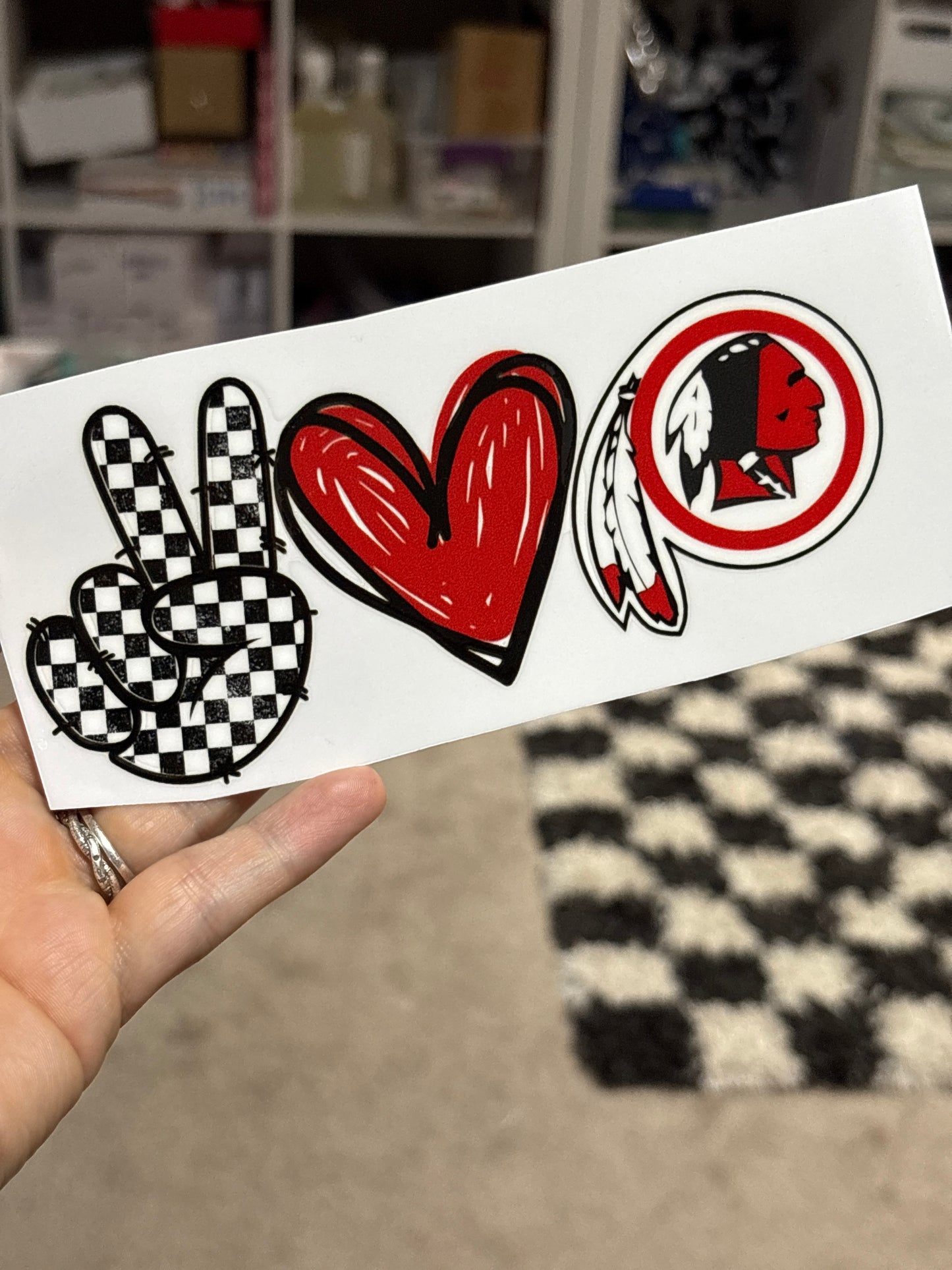 6 inch car decal in stock