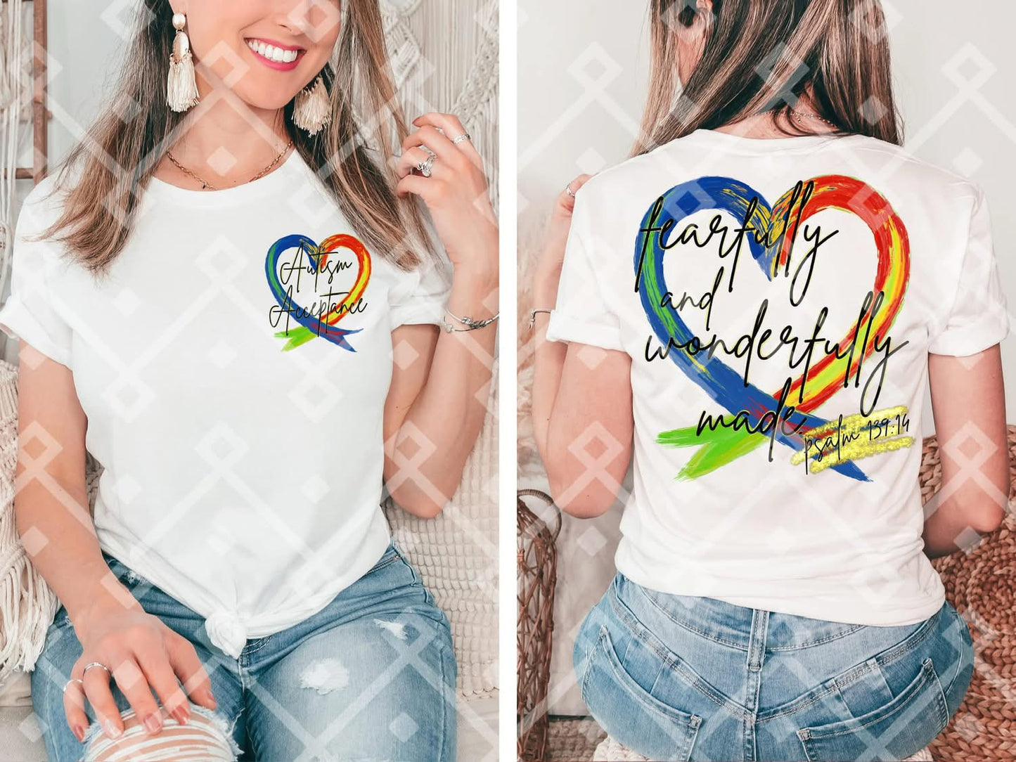 Autism acceptance front + back