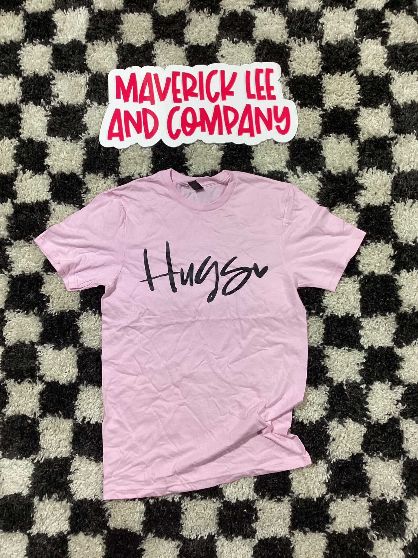 Hugs Valentine’s Day tee in stock