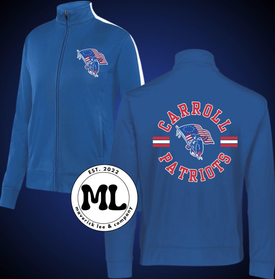 Carroll Patriots circle Jacket