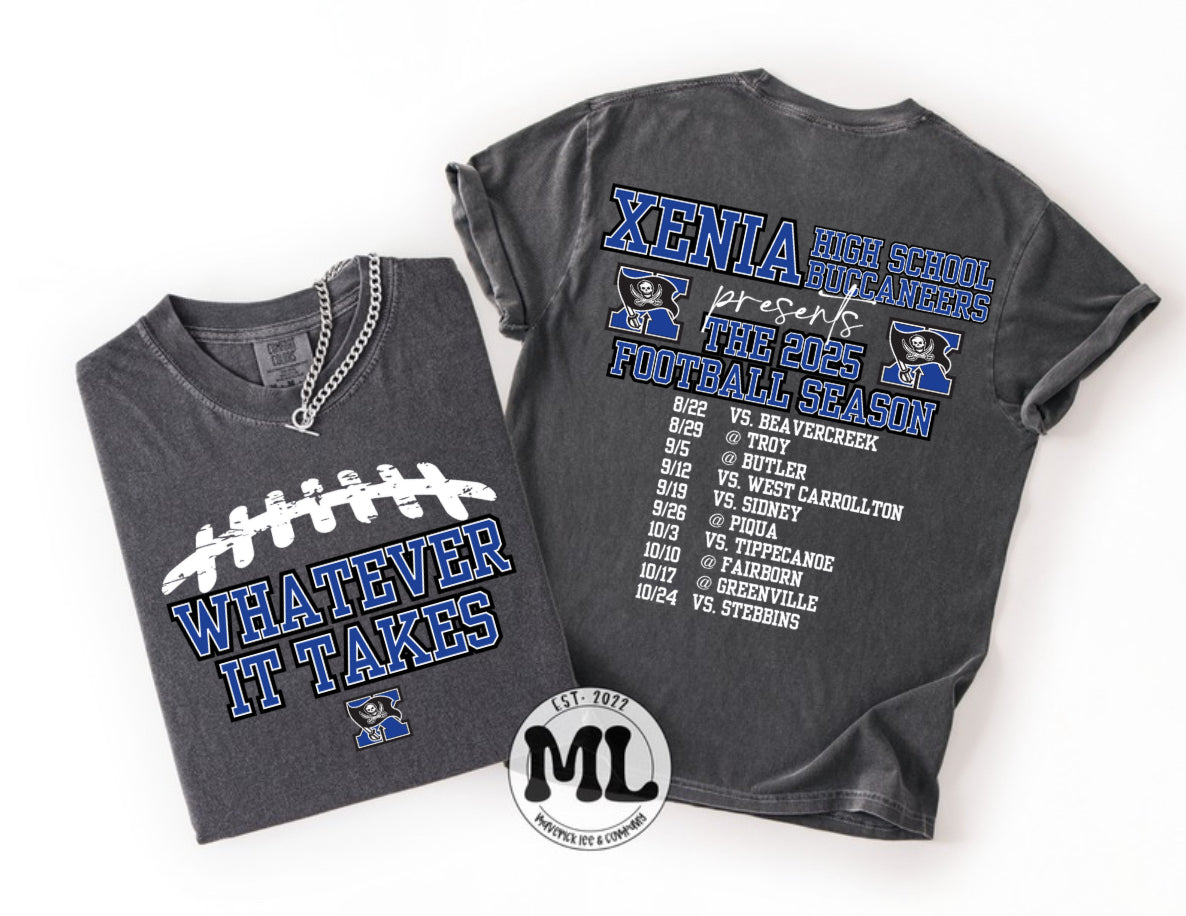 Whatever it takes Xenia front and Schedule back