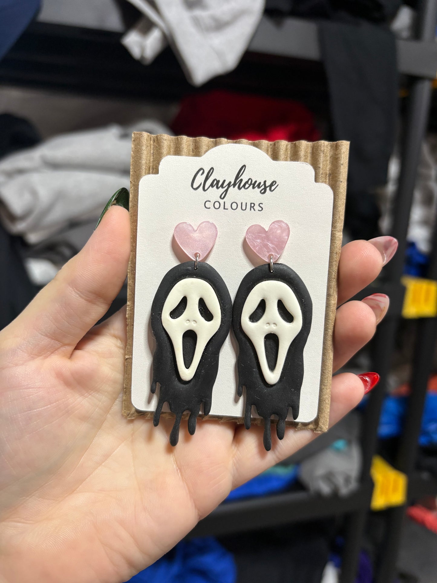 Clay earrings in stock 