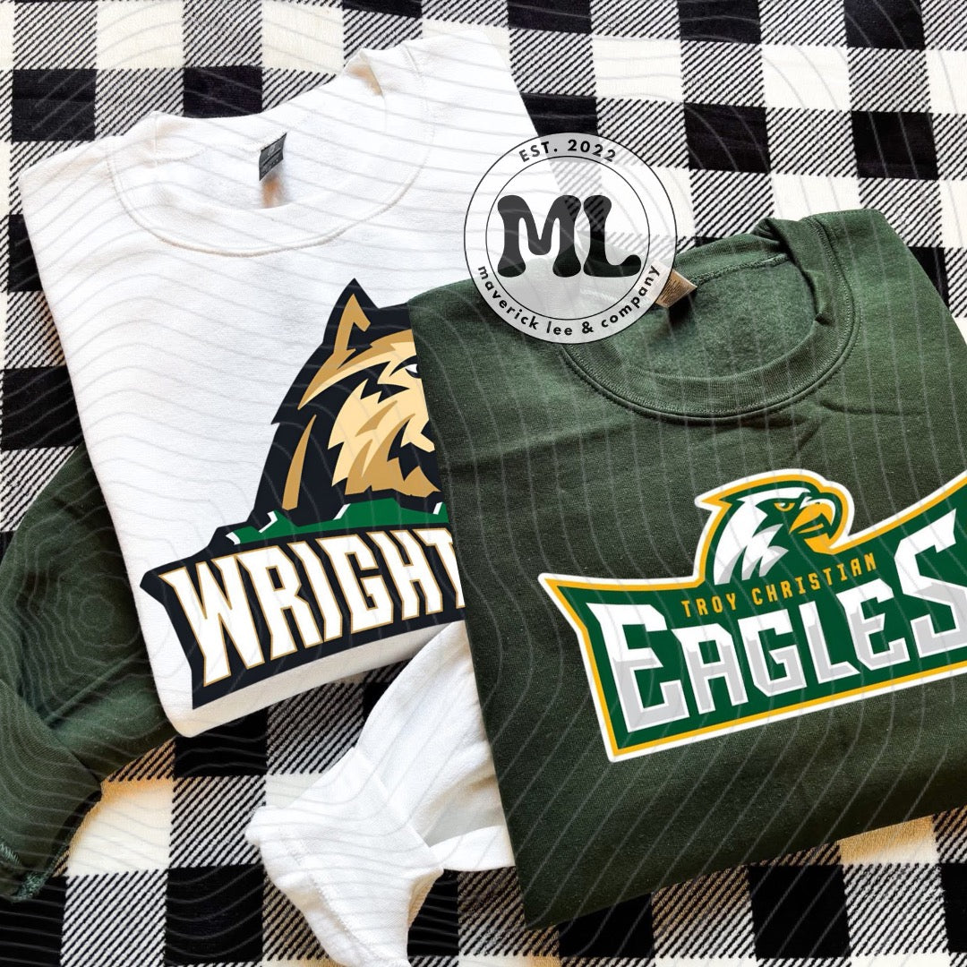 Split and opposite sleeve tees & sweatshirts