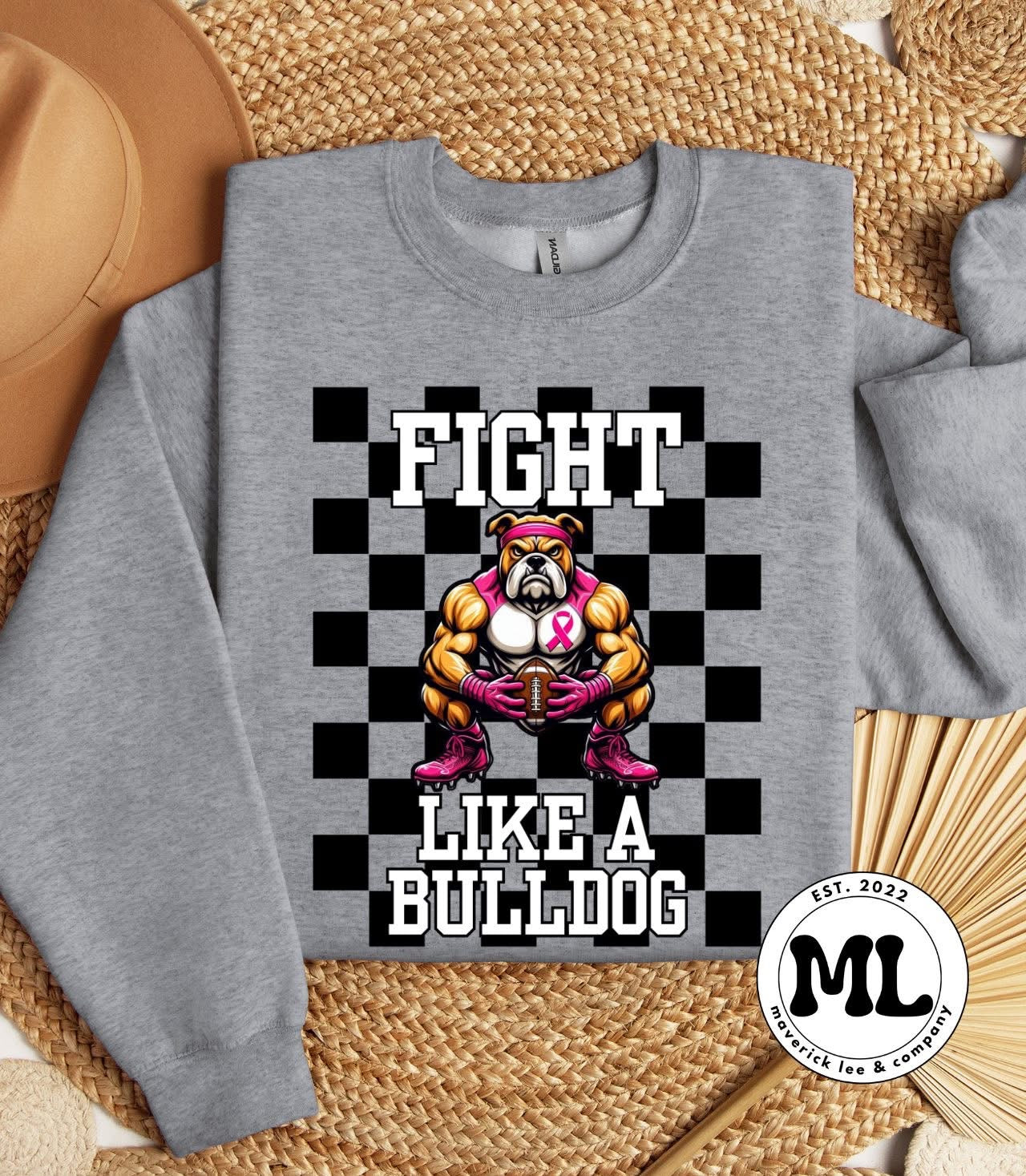 Fight like a bulldog pink