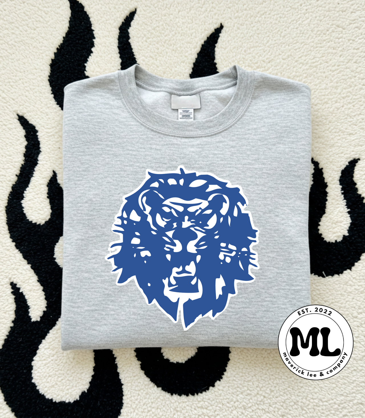 Blue lions logo
