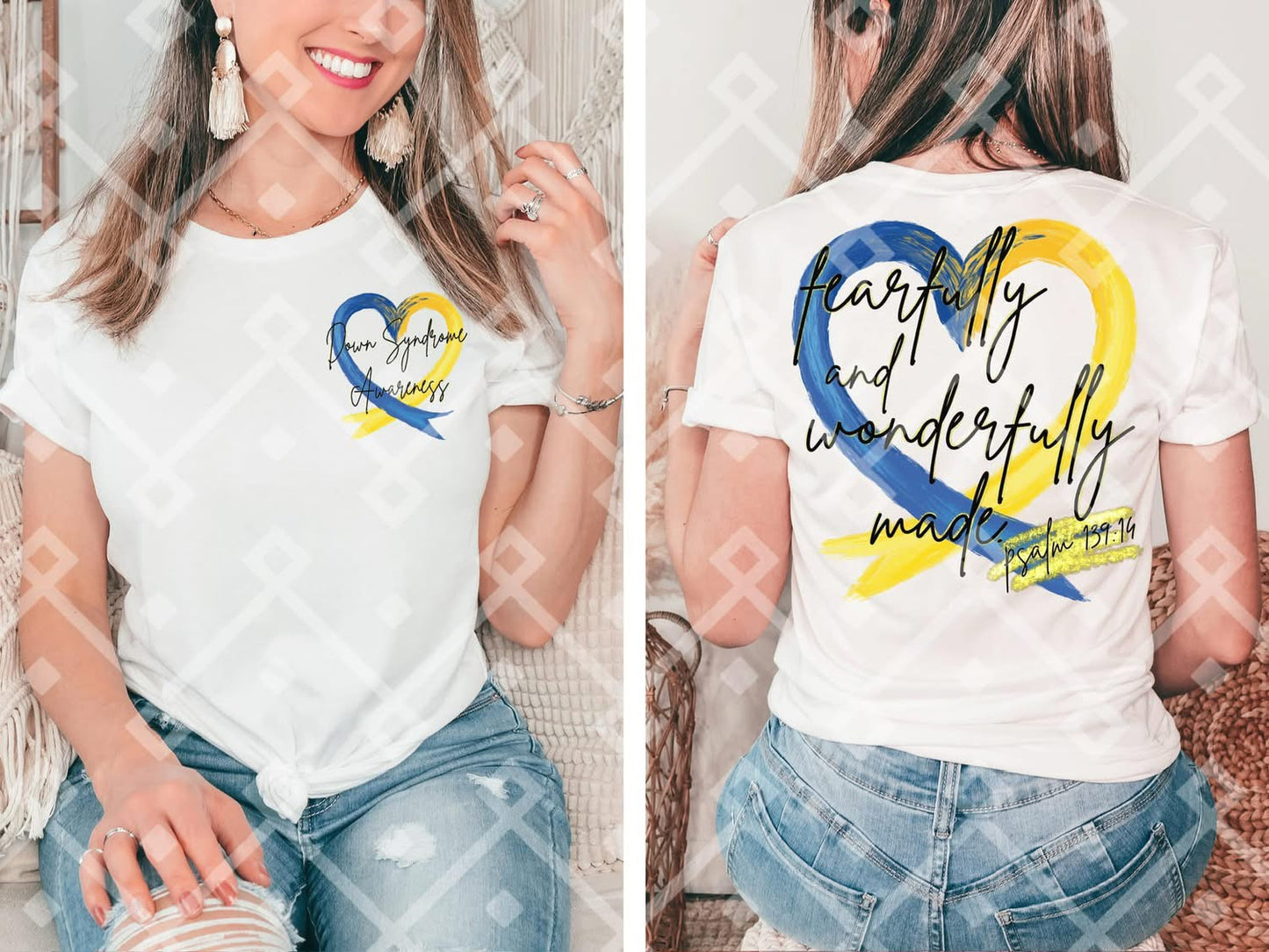 Down syndrome awareness front + back