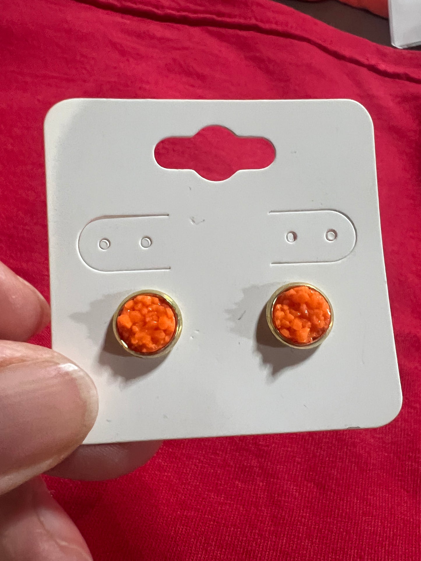 In stock earrings 8mm