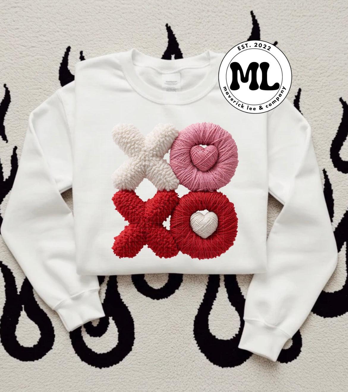 XOXO - faux crochet