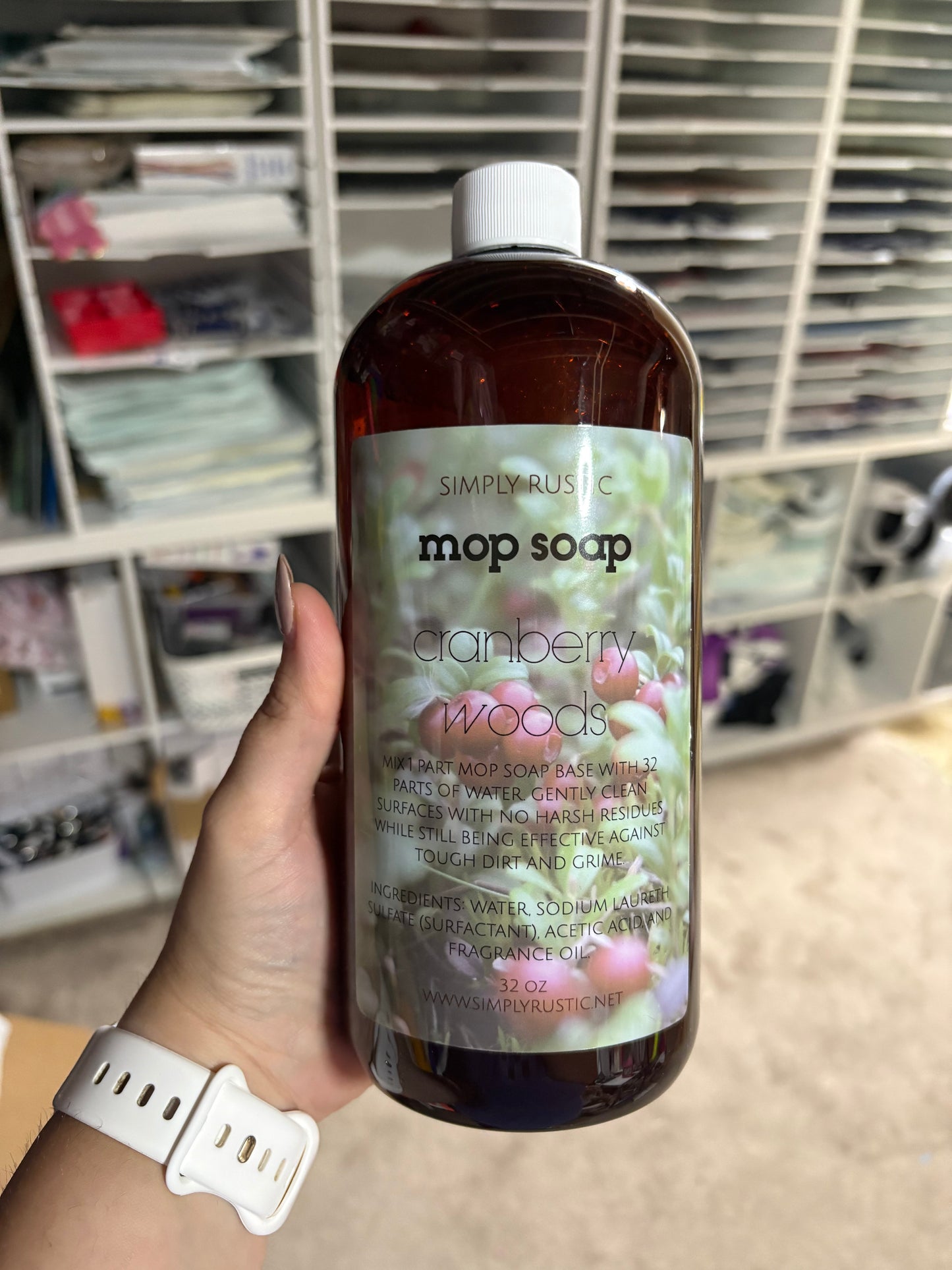 Mop soap in stock – cranberry wood
